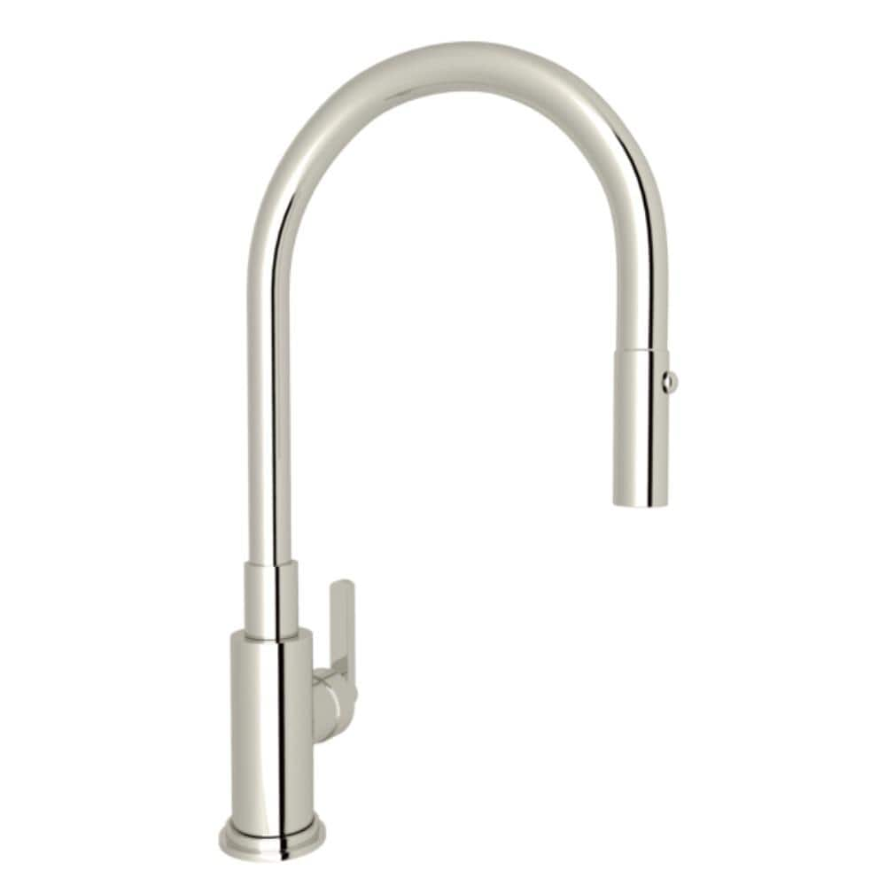 ROHL Lombardia Kitchen Single-Handle Pull-Down Sprayer Kitchen Faucet ...