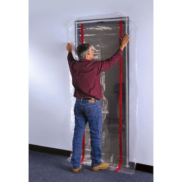 ZipWall 4 ft. x 7.5 ft Adhesive Zippers Standard Dust Barrier Door