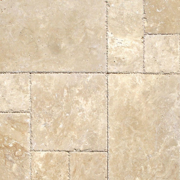 Msi Beige Pattern Honed Unfilled, Travertine Tile Floors