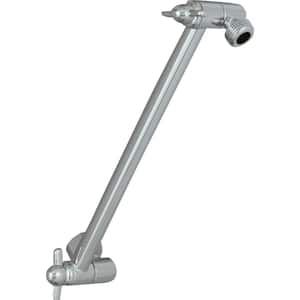 10-4/5 in. Adjustable Shower Arm in Chrome