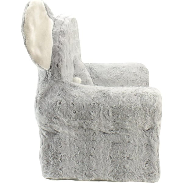 Sweet Seats, Grey Elephant Children's Plush Chair B01GPJ0Z4A - The