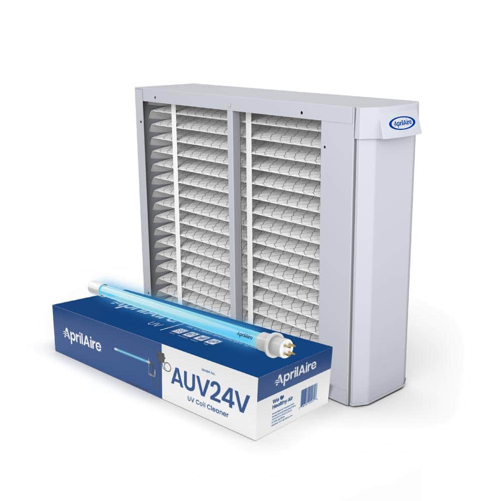 Clean Air Pair 1410 16 in. x 25 in. Electrostatic Whole House Air Purifier in Silver with Filter and UVC Coil Cleaner price history on PriceWatchPro