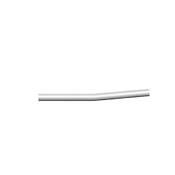 White Fine Textured Aluminum 5 Degree Angle Rail