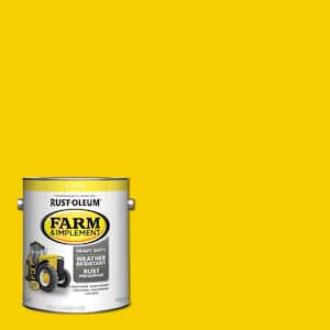 1 gal. Farm & Implement J.D. Yellow Gloss Enamel Paint (2-Pack)