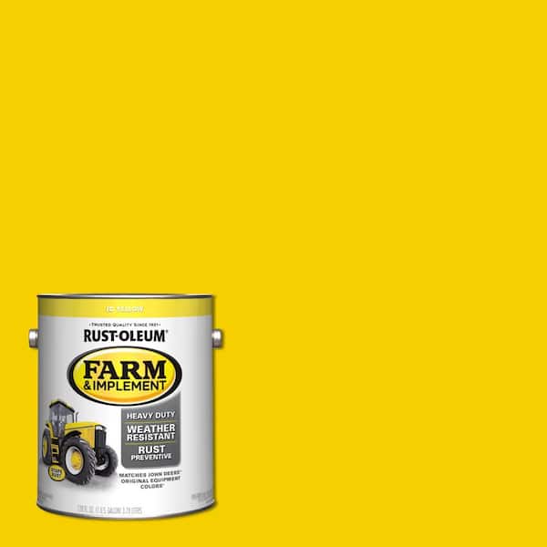Rust-Oleum 1 gal. Farm & Implement J.D. Yellow Gloss Enamel Paint (2-Pack)