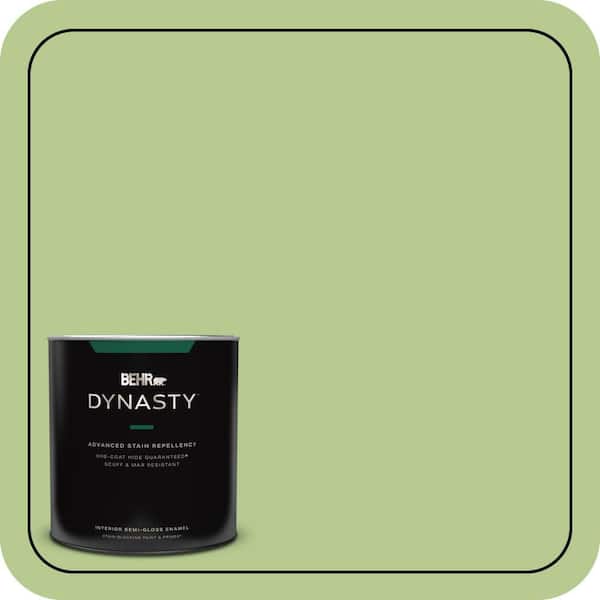 BEHR DYNASTY 1 qt. #420D-4 Marsh Fern Semi-Gloss Enamel Interior Stain-Blocking Paint and Primer