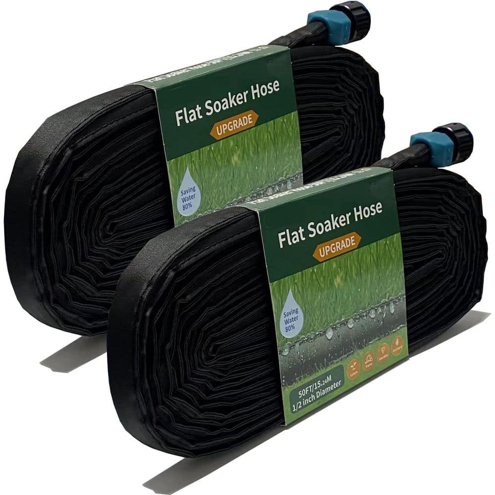Flat Soaker Hose 100 ft Linkable Drip Hose for Garden DIY Irrigation System Dual-Layer Leak-Free Design 1 Piece price history on PriceWatchPro