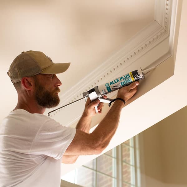 DAP - Alex Plus 10.1 oz. White Acrylic Latex Caulk Plus Silicone