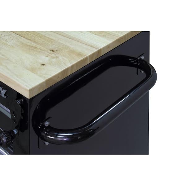 Husky - 52 in. 10-Drawer Mobile Workbench with Adjustable-Height Top, Black