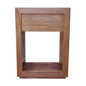 Rennes 23.25 in. W x 17.68 in. D x 32 in. H Bath Vanity Cabinet without Top in Walnut
