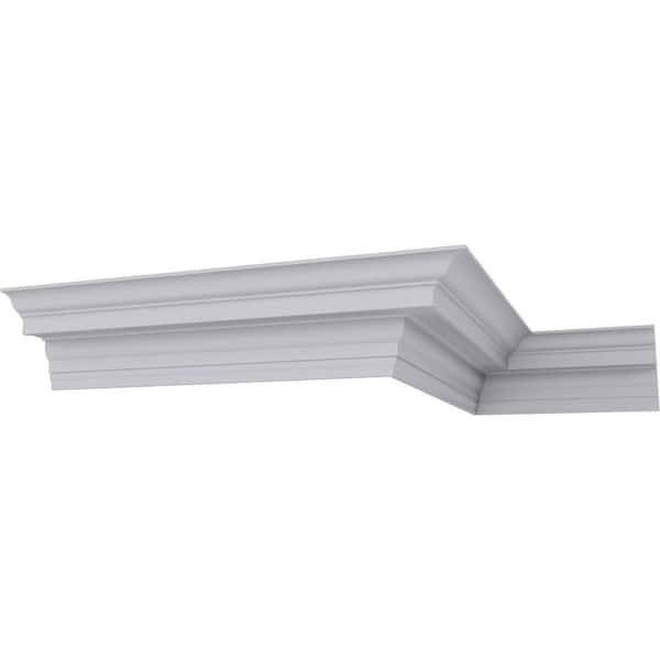 Ekena Millwork SAMPLE - 5 in. x 12 in. x 5 in. Polyurethane Felix Traditional Smooth Crown Moulding