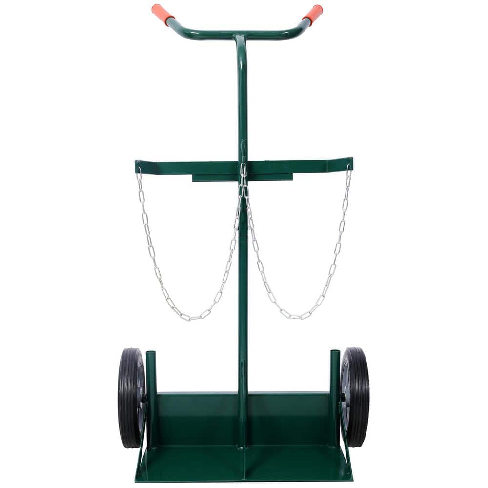 440 lbs. Capacity Cylinder Cart, Large Dual Oxygen Tank Cart Dolly with 10 in. Solid Rubber Wheels price history on PriceWatchPro