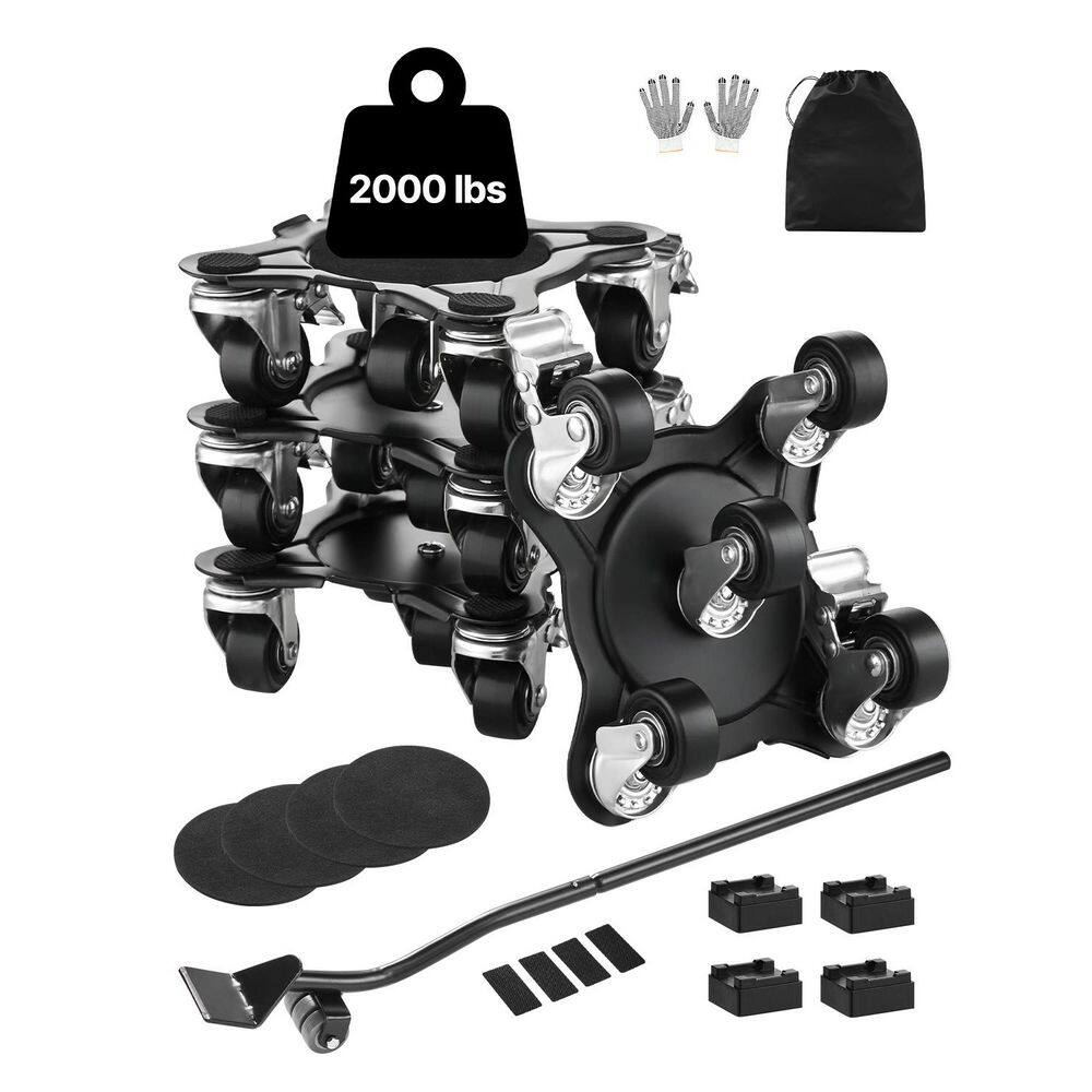 Furniture Dolly, Maximum Load 2000 lbs., Heavy Duty Furniture Movers with 5 360° Rotation Wheels, Carbon Steel Panel price history on PriceWatchPro
