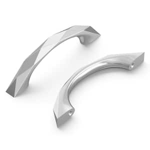 Karat Collection Cabinet Pull 3 in. (76 mm) Center-to-Center Chrome Finish Modern Zinc Arch Pull (1-Pack)