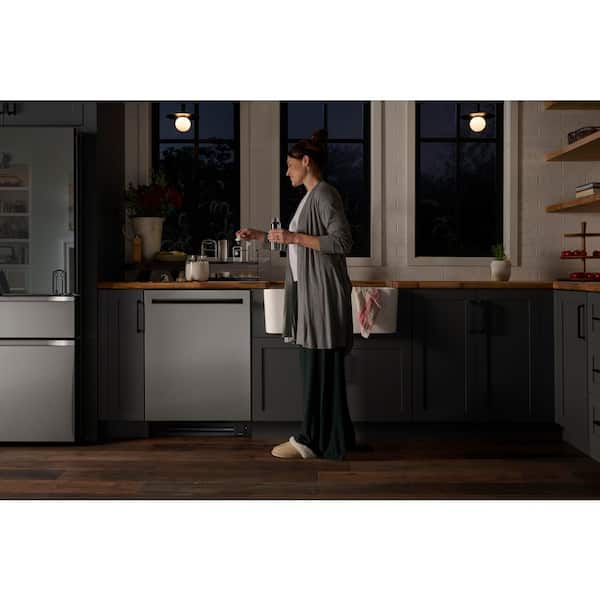 24 in. PrintProof Stainless Steel Smart Top Control Dishwasher with 1-Hour Wash and Dry, QuadWash Pro and TrueSteam