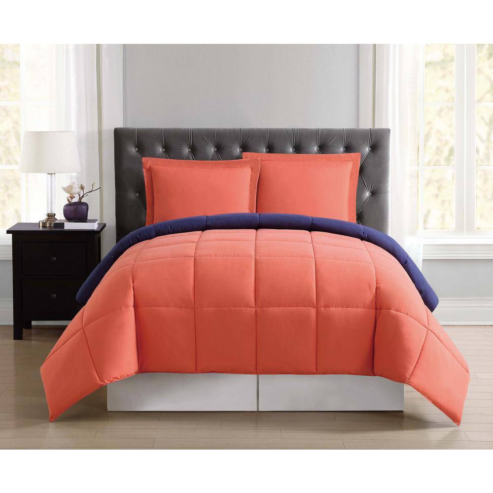 orange comforter set twin xl