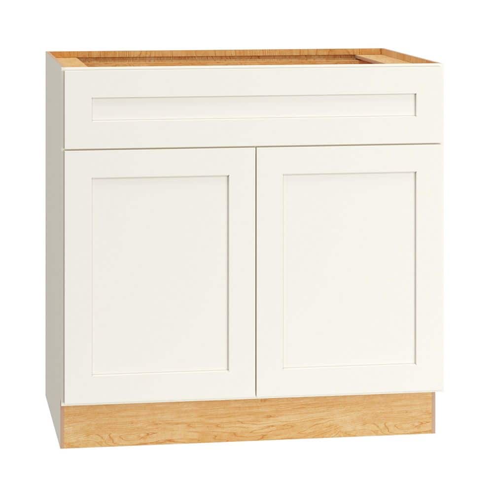 QuickShip Cottage 33 in. W x 21 in. D x 34.5 in. H Assembled Plywood Shaker Bath Sink Base Cabinet in White price history on PriceWatchPro