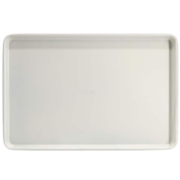 MARTHA STEWART EVERYDAY Color Bake 15 x 10 in. Nonstick Rectangular Carbon Steel Cookie Sheet in Linen