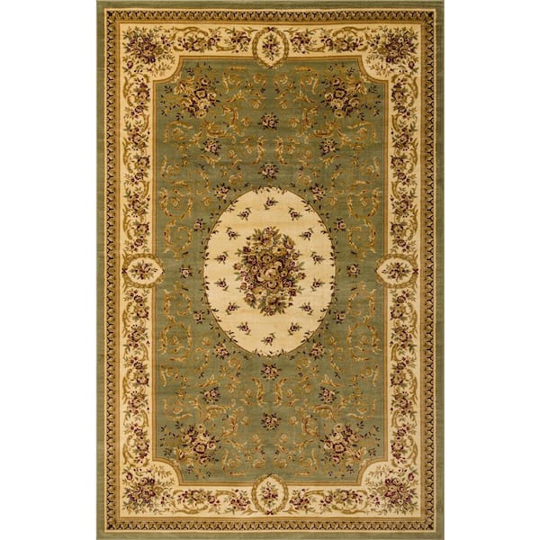 Versailles Phillipe Green 10' 6 x 16' 5 Area Rug