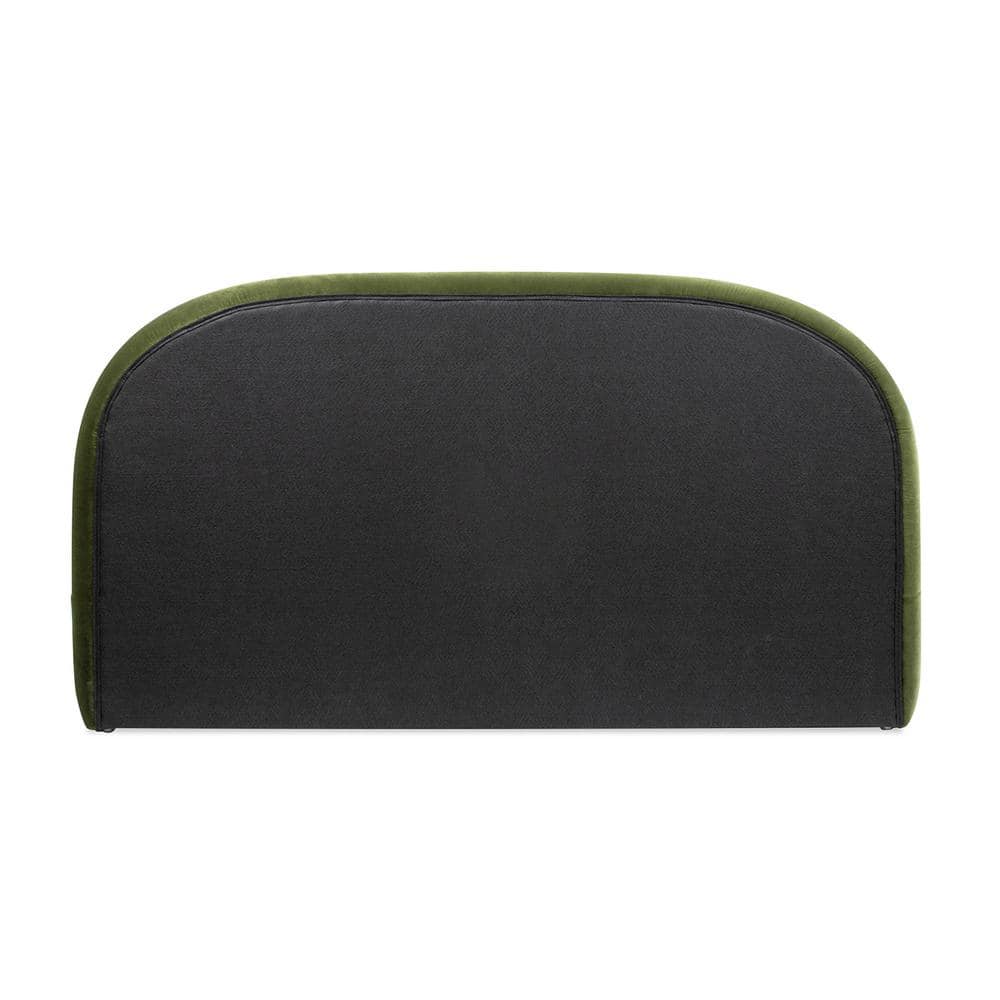 King Green Velvet Upholstered Platform Bed with Headboard