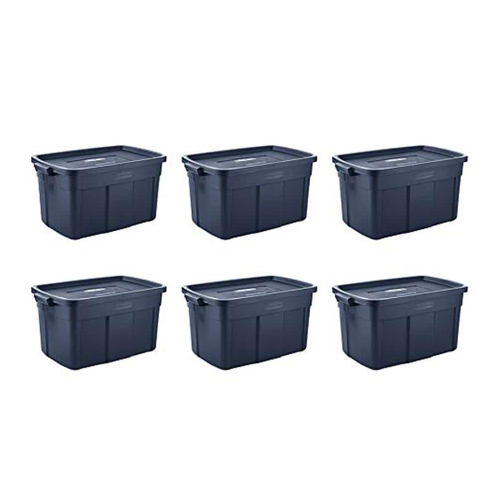 Rubbermaid Roughneck️ Storage Totes 31 Gal, Large Durable Stackable Storage  Containers, Great for Clothing, Seasonal Décor, Sports Equipment, and