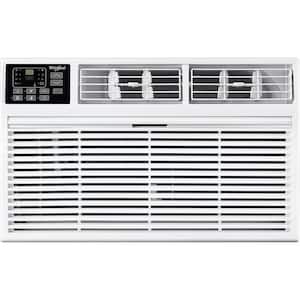 12,000 BTU (DOE) 230-Volt Through-The-Wall Air Conditioner Cools 550 sq. ft. with Heater with Remote in White