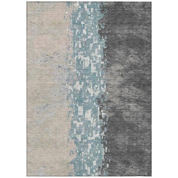 Chantille Machine Washable Indoor/Outdoor Abstract ACN3112 Gray 10 ft. x 14 ft. Area Rug
