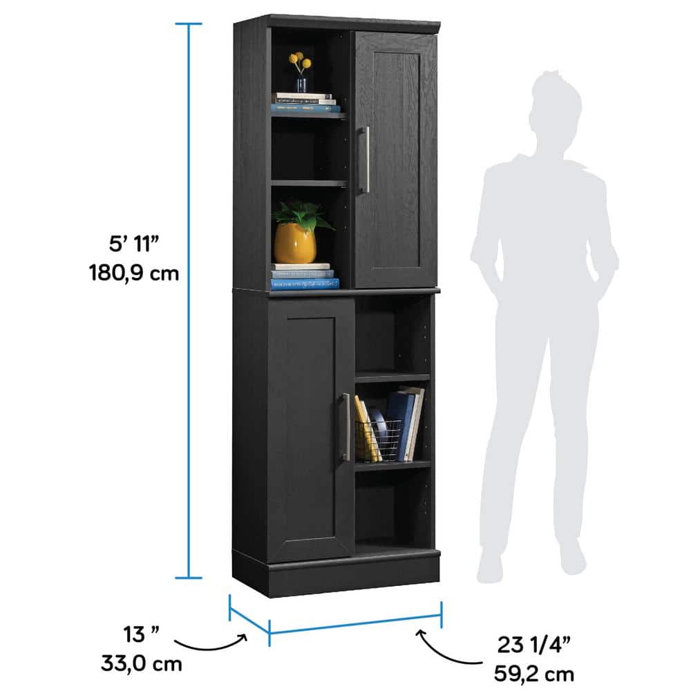 Raven Oak Adjustable Shelving Office Storage Cabinet