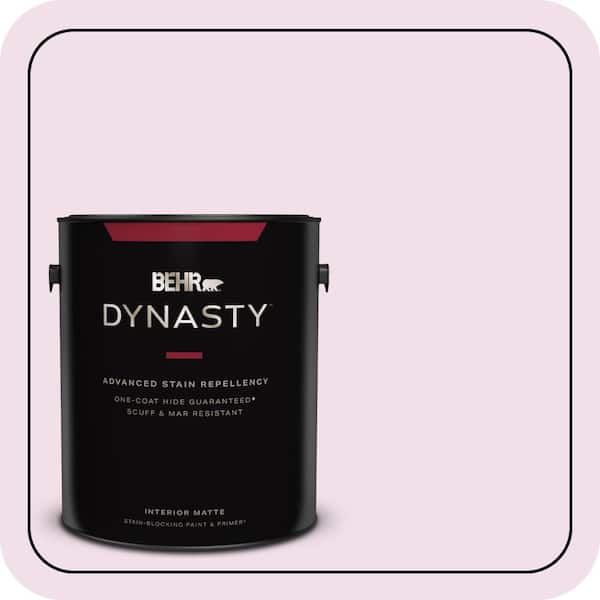 BEHR DYNASTY 1 gal. #M120-1 Pink Proposal Matte Interior Stain-Blocking Paint & Primer