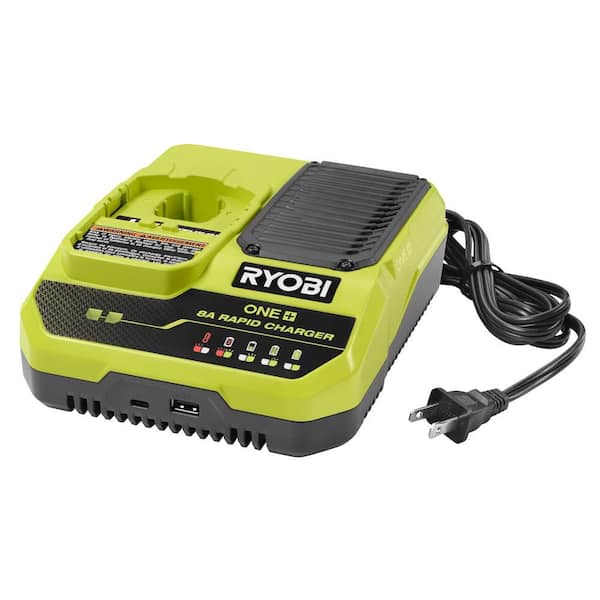 melodramatiske Stavning Canada RYOBI ONE+ 18V 8A Rapid Charger PCG008 - The Home Depot