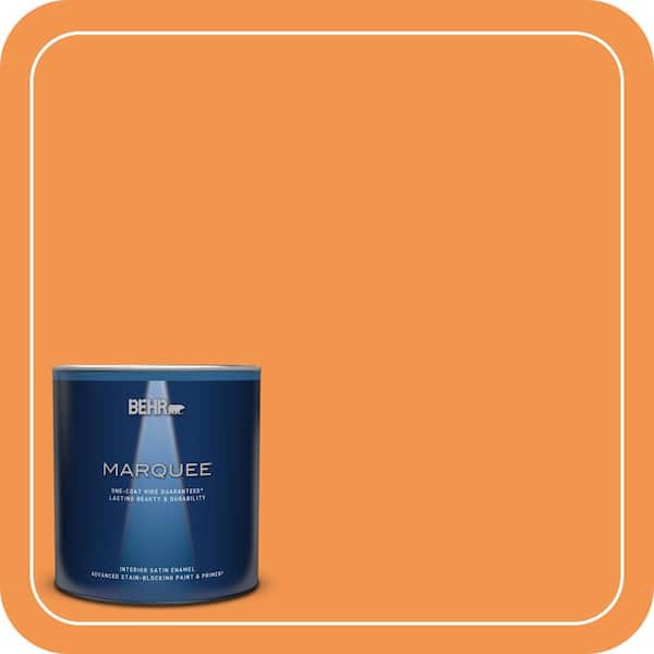 BEHR MARQUEE 1 qt. #P230-6 Toucan Satin Enamel Interior Paint & Primer