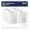 Kleenex Hard Roll Paper Towels (50606) with Premium Absorbency Pockets,  1.75 Core, White, 600'/Roll, 6 Rolls/Case, 3,600'/Case