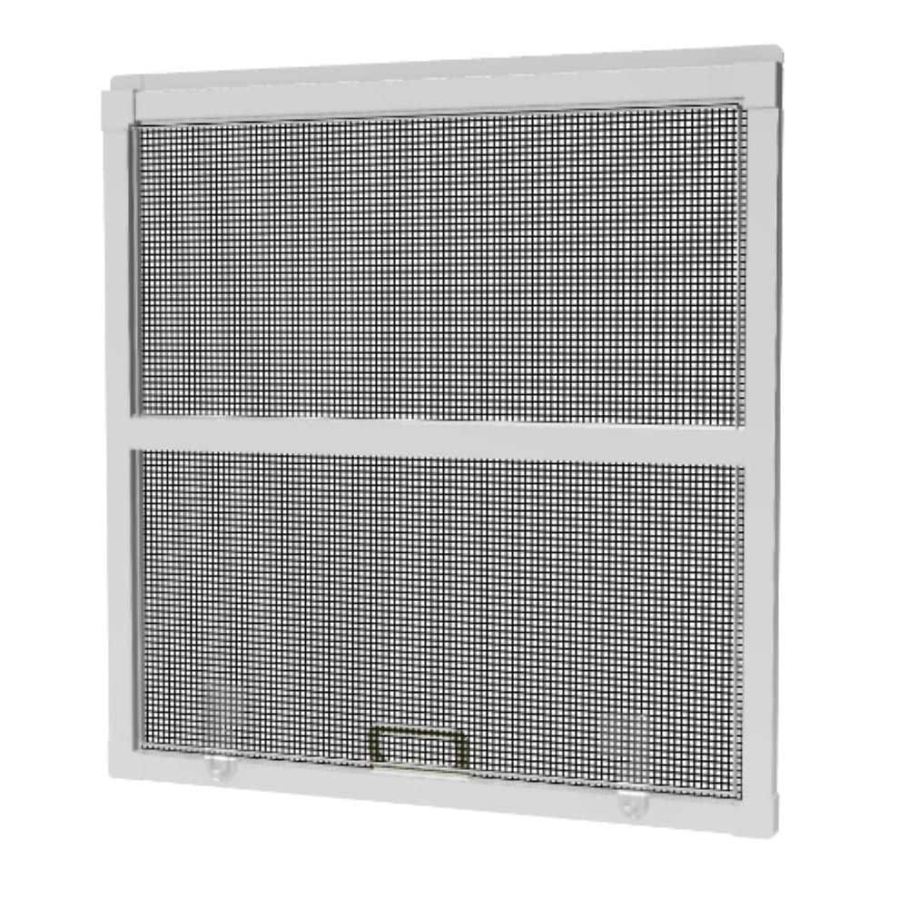 1875 Window RITESCREEN 25.1875 in. x 51.25 in. White Double-Hung Full Window Screen ...