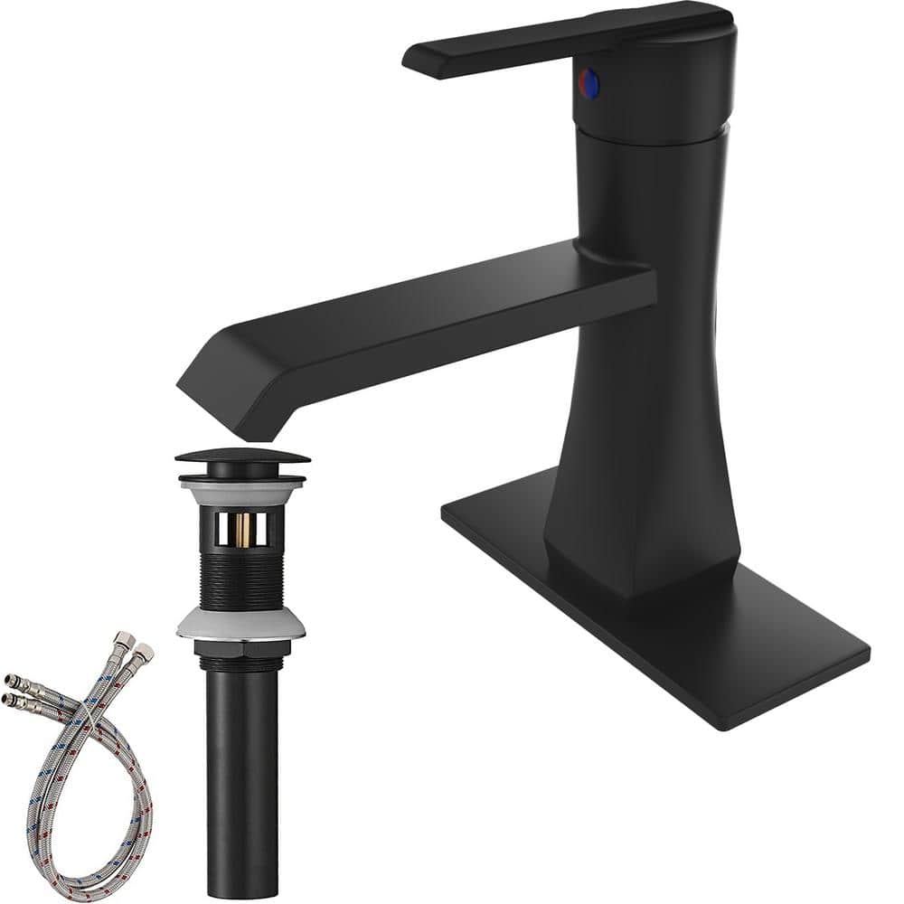 HOMEMYSTIQUE Single Hole SingleHandle Bathroom with Pop Up Drain