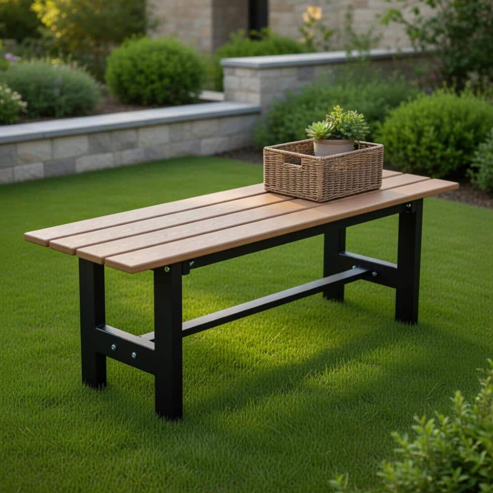 Heavy Duty Hdpe Seat Outdoor Bench With Iron Frame Weather Resistant Multi Color Seating price history on PriceWatchPro