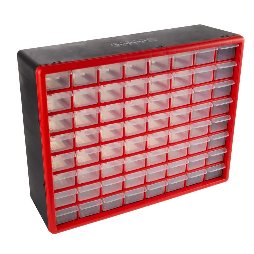 Stalwart 64-Drawer Storage Organizer for Hardware, Tools, Crafts, and Beads, image size:1000x1000