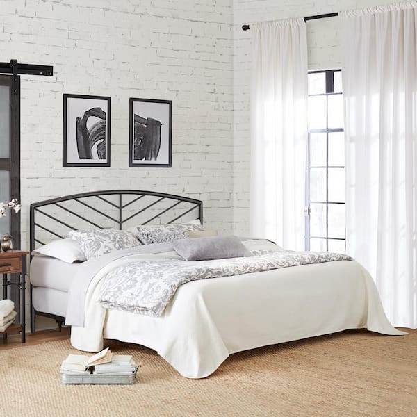 Hillsdale Furniture Essex Bronze King Metal Headboard with Frame