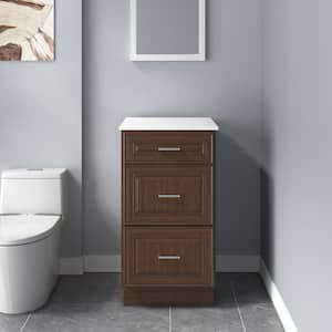 Rockport 18 in. W x 21 in. D x 34.5 in. H Ready to Assemble Bath Vanity Cabinet without Top in Cameo Scotch