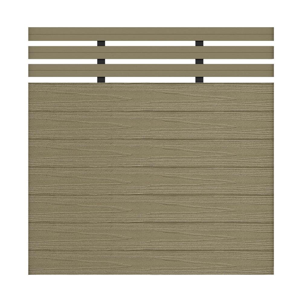 Semi-Privacy Waterproof 5.5 ft. H x 6 ft. W Antique Wood Composite Fence Board without Post price history on PriceWatchPro
