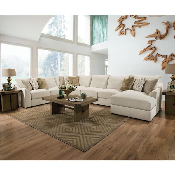 56 in. Brown Large Rectangle Wood Coffee Table 7054-45 - The Home