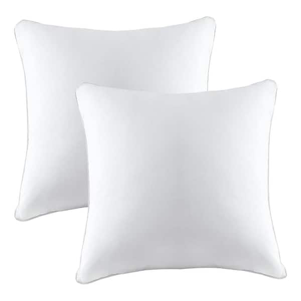 A1 Home Collections A1HC Hypoallergenic Extra Filled Down Alternative 18 in. x 18 in. Throw Pillow Insert (Set of 2)