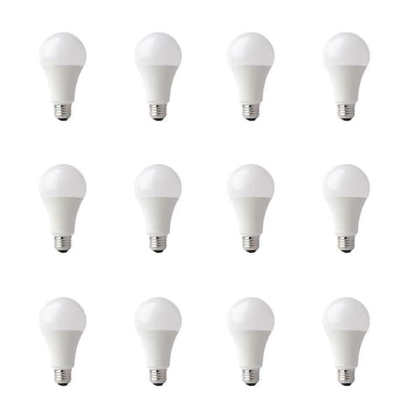 75-Watt Equivalent A19 Non-Dimmable General Purpose E26 Medium Base LED Light Bulb, Soft White 2700K (12-Pack)