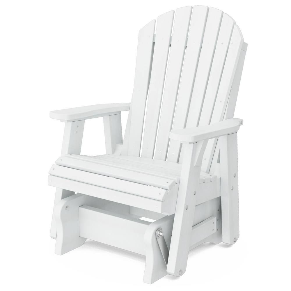 Heritage 1-Person White Plastic Outdoor Glider price history on PriceWatchPro