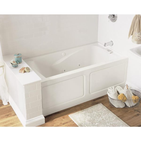 Evolution 60 in. x 32 in. Soaking Bathtub with Right Hand Drain in White