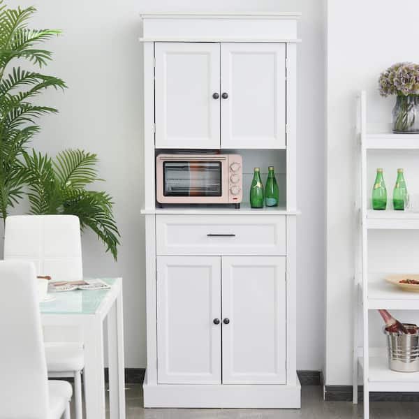 Homcom Traditional Freestanding Kitchen, Freestanding Kitchen Cabinets With Drawers