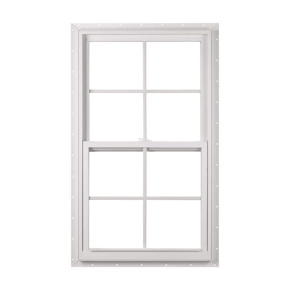 Where Are American Craftsman Windows Made - American Craftsman 23.375 in. x 35.25 in. 50 Series Low-E Argon Glass Single Hung White Vinyl Fin Window with Grids, Screen Incl 50 SH FIN - The Home Depot