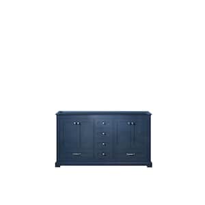 Dukes 60 in. W x 22 in. D Navy Blue Double Bath Vanity without Top