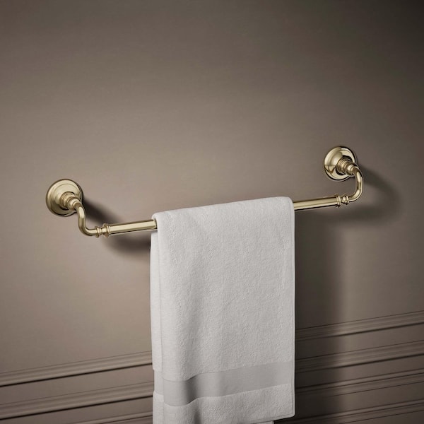 Artifacts 24 in. Towel Bar in Vibrant French Gold