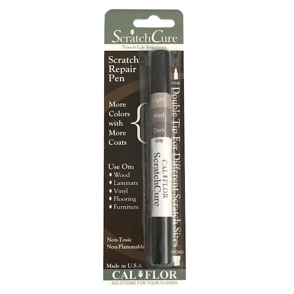 Calflor Scratchcure Gray Wood Laminate And Vinyl Scratch Repair Pen Pe49401cf Vinyl Scratch Repair Pen, Gray Furniture Paint Pen