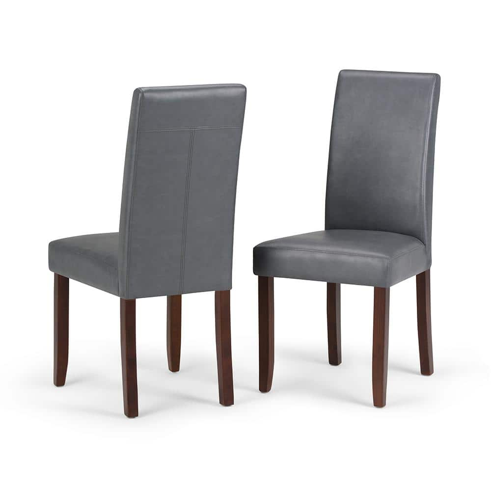 faux leather parsons dining chairs